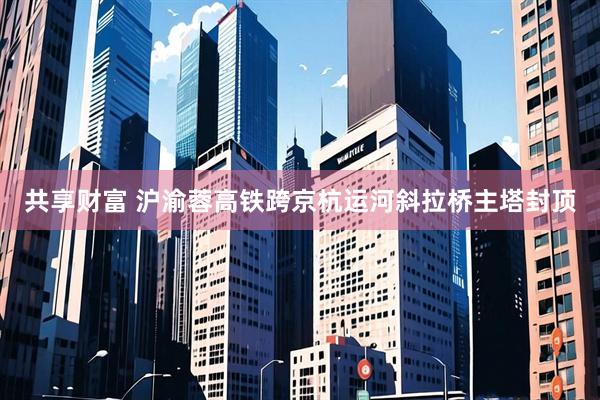 共享财富 沪渝蓉高铁跨京杭运河斜拉桥主塔封顶