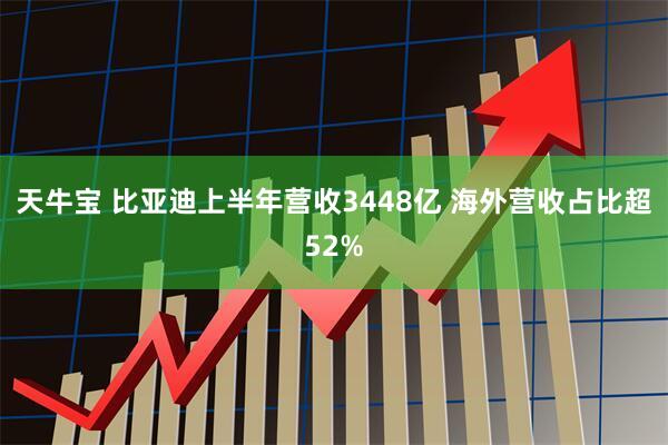 天牛宝 比亚迪上半年营收3448亿 海外营收占比超52%