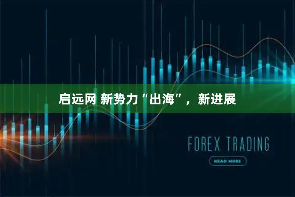 启远网 新势力“出海”，新进展